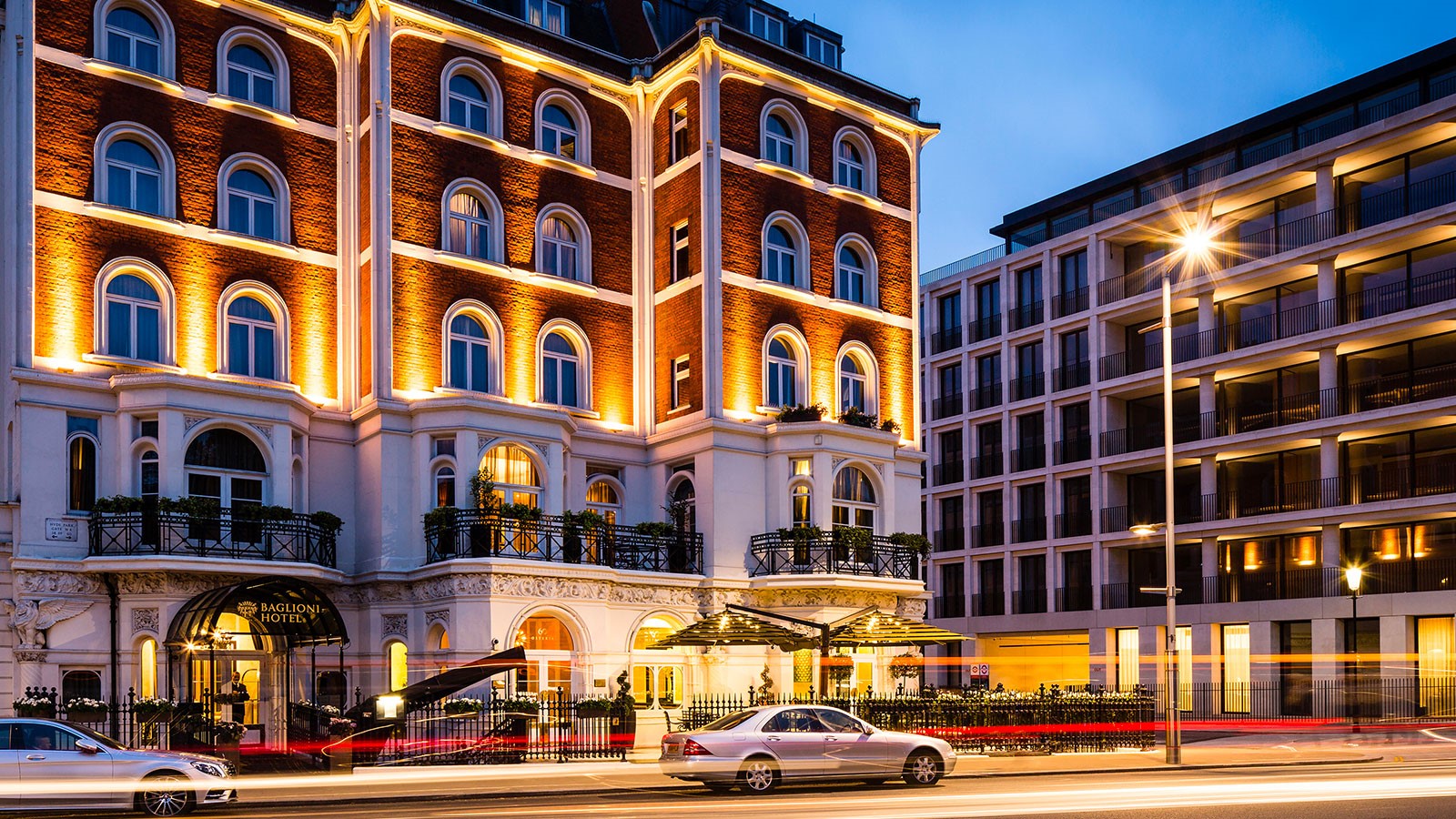 Luxury hotel lobby with integrated access control and CCTV